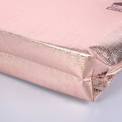 Portable Lamination Non-Woven Packaging Bag for Grocery and Rose Gold Eco PP Material