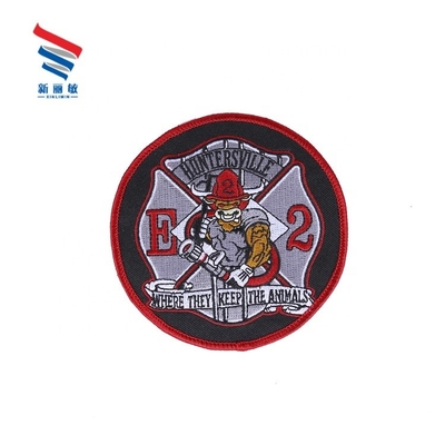 Custom iron on twill heat cut eye embroidery patch for garment accessory