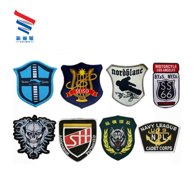 Custom Logo Woven Cotton/Twill Yarns Patches for School Club Promotion