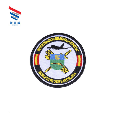 Customized Logo Golf Embroidered Woven Patches at Direct with Canvas Fabric