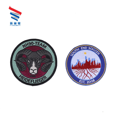 Customized Logo Golf Embroidered Woven Patches at Direct with Canvas Fabric