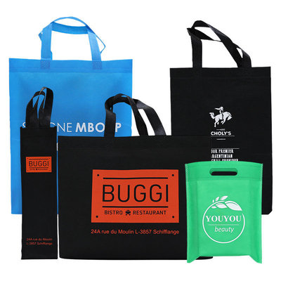 Foldable Custom Logo Stock Reusable Grocery Packaging Tote Bag