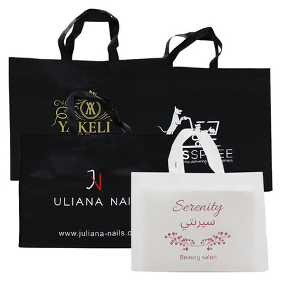 Foldable Custom Logo Stock Reusable Grocery Packaging Tote Bag