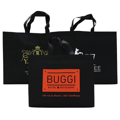 Foldable Custom Logo Stock Reusable Grocery Packaging Tote Bag