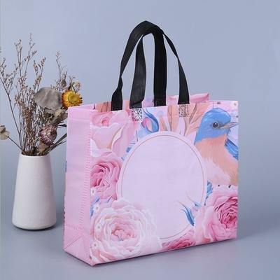 Foldable Non-woven Shopping Tote Bag Custom Packaging with Logo Portable Carrier