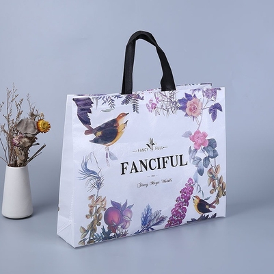 Foldable Non-woven Shopping Tote Bag Custom Packaging with Logo Portable Carrier