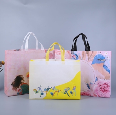 Foldable Non-woven Shopping Tote Bag Custom Packaging with Logo Portable Carrier