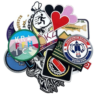3D Custom Fabric Embroidered Patch Badges for Decoration Sequins Clothing Embroidery