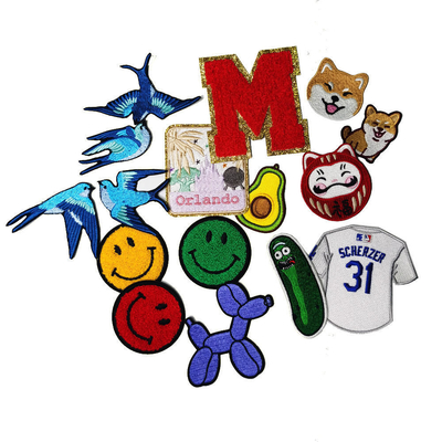 Custom Embroidered Patches for Clothing Iron-On Style Twill Fabric/100% Embroidery