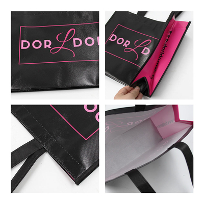 Custom Order Eco-Friendly Fabric Non Woven Logo Shopping Bag for Exhibition Promotion