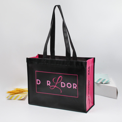 Custom Order Eco-Friendly Fabric Non Woven Logo Shopping Bag for Exhibition Promotion