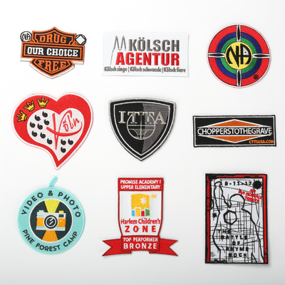 Custom Woven Chenille 3D Logo Embroidered Iron On Patches for Clothing Customization