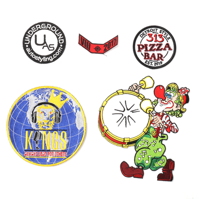 Custom Woven Chenille 3D Logo Embroidered Iron On Patches for Clothing Customization