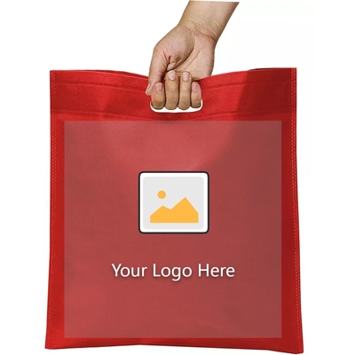 Eco-friendly Non-woven D Cut Bag for  Accessories and  Sealing Handle