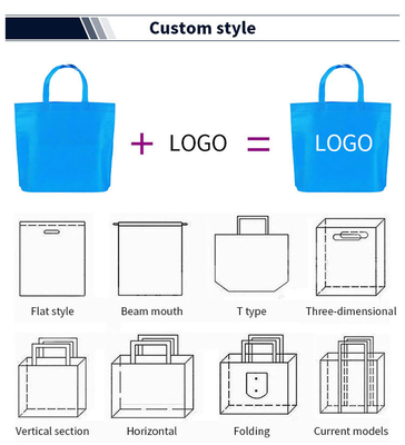 Eco-friendly Non-woven D Cut Bag for  Accessories and  Sealing Handle