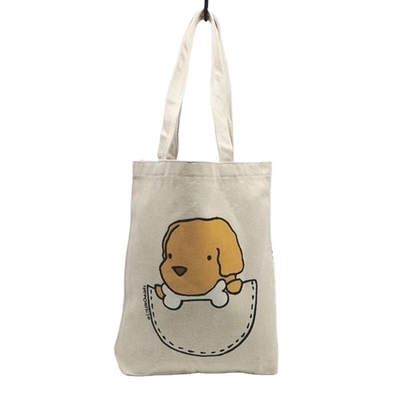 Custom Printed Cotton Canvas Shopping Bags with Eco-friendly Material