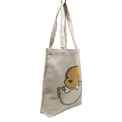 Custom Printed Cotton Canvas Shopping Bags with Eco-friendly Material