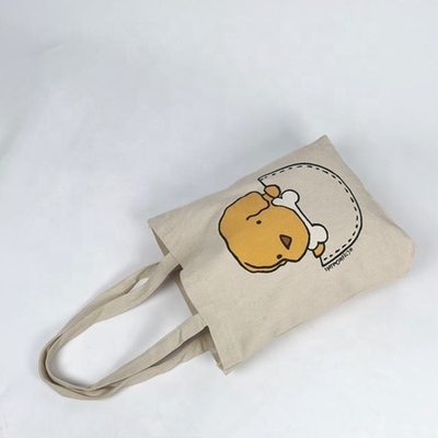 Custom Printed Cotton Canvas Shopping Bags with Eco-friendly Material