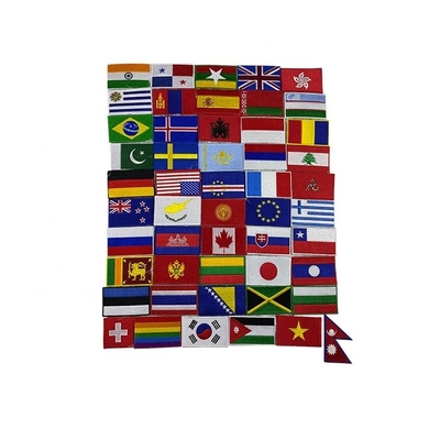 Customized Design Hong Kong Flag Embroidered Patches for Clothing Plastic Material