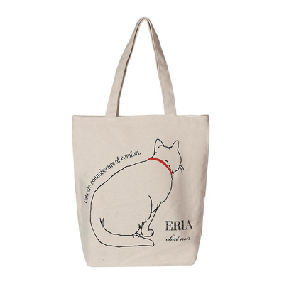 Customized Color Canvas Shopping Bags 100% Organic Cotton Tote Bags