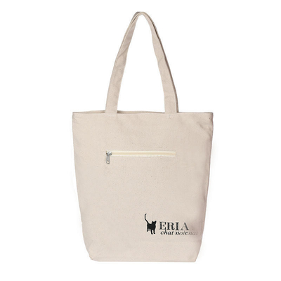 Customized Color Canvas Shopping Bags 100% Organic Cotton Tote Bags