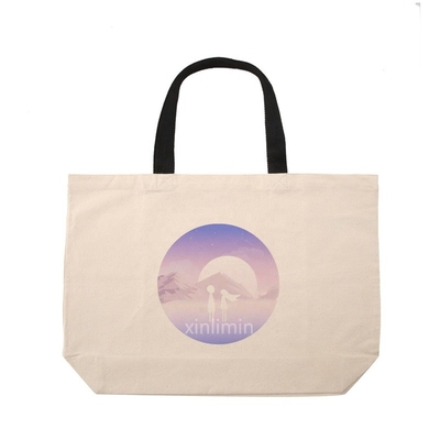 Customized Logo Custom Organic Cotton Tote Bag Recycled Cotton Canvas Bag Drawstring Bag