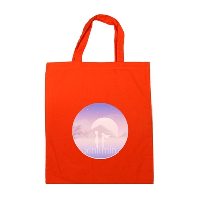 Customized Logo Custom Organic Cotton Tote Bag Recycled Cotton Canvas Bag Drawstring Bag