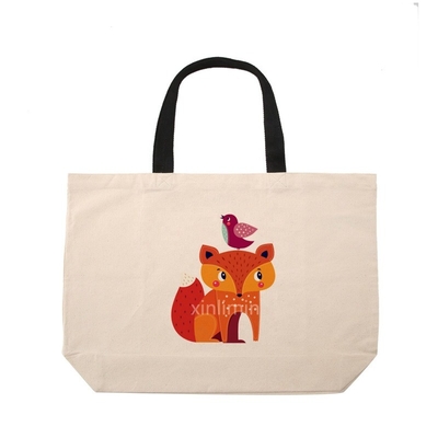 Logo Customized Logo Reusable Cotton Canvas Drawstring Shopping Bag for Eco-Friendly