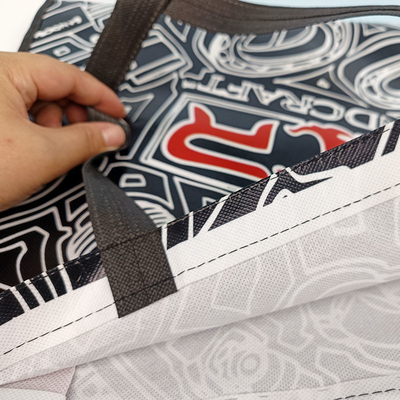 30*10*40 black Die cut non-woven grocery shopping tote bag