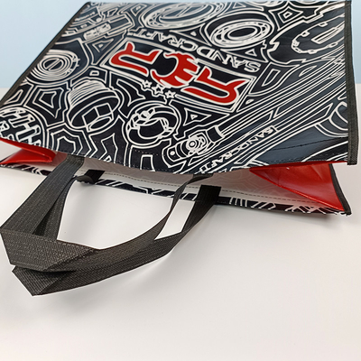 30*10*40 black Die cut non-woven grocery shopping tote bag
