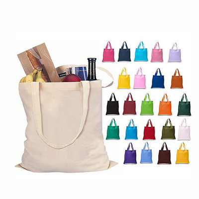 Exhibition Custom Printed Eco Recycled Blank Shopping Bag Plain Organic Cotton Canvas Tote Bag With Logo