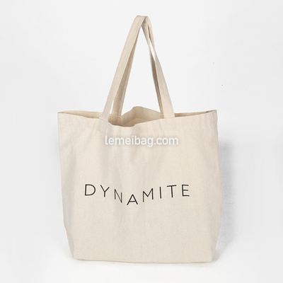 Exhibition Custom Printed Eco Recycled Blank Shopping Bag Plain Organic Cotton Canvas Tote Bag With Logo