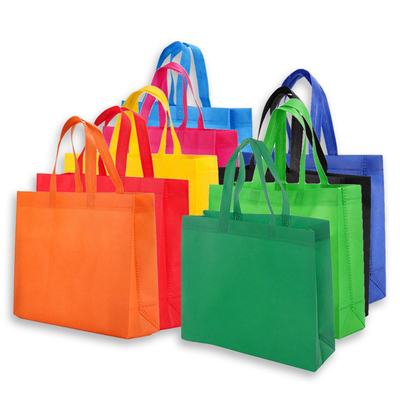 Eco Reusable Tote Custom Plaid Non Woven Shopping Bag with Ultrasonic Technology