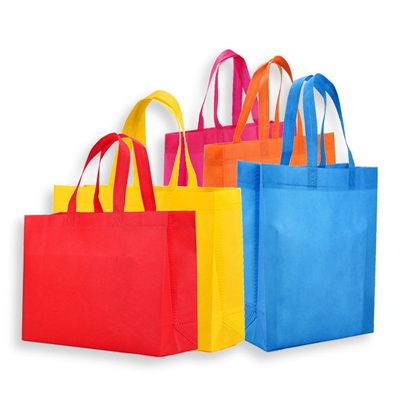 Eco Reusable Tote Custom Plaid Non Woven Shopping Bag with Ultrasonic Technology