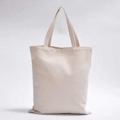 Plain Blank Organic Calico Cotton Canvas Grocery Shopping Tote Bag Custom Logo Size Printed