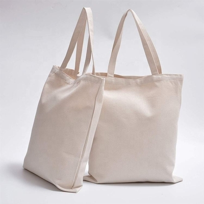 Plain Blank Organic Calico Cotton Canvas Grocery Shopping Tote Bag Custom Logo Size Printed
