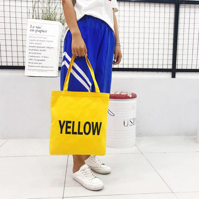 Eco Friendly Reusable Women Canvas Cotton Bag Custom Printed Organic Tote for Grocery
