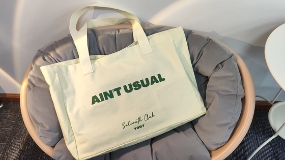 Exhibition Customized Logo Printed Oversized Cotton Canvas Tote Bag for Active Lifestyle