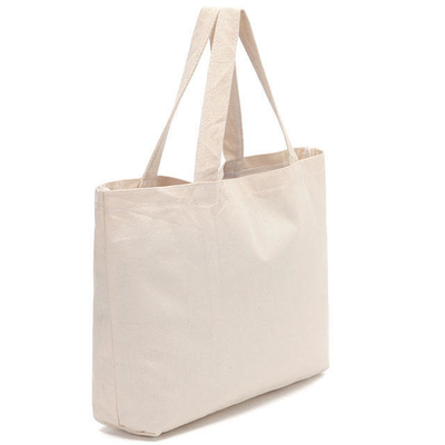 100% Cotton Shopping Custom Printed Logo Beach Canvas Tote Bag for Business Shopping