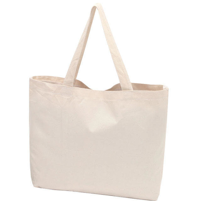 100% Cotton Shopping Custom Printed Logo Beach Canvas Tote Bag for Business Shopping
