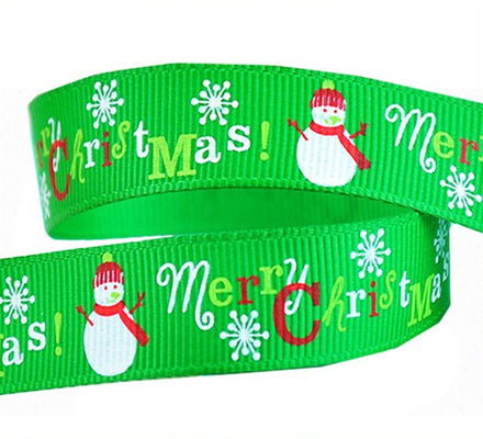 Gift Wrapping Custom Grosgrain Ribbon with Logo Screen Printed Embossed 1/4'' Width