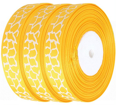 Gift Wrapping Custom Grosgrain Ribbon with Logo Screen Printed Embossed 1/4'' Width