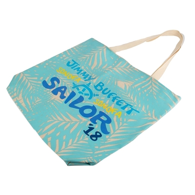 Custom Logo 12 oz Cotton Canvas Tote Shopping Bag Durable and Pantone Colors for Gifts