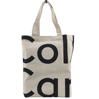 Shopping Custom Tote Bag with Customized Logo Large Canvas Cotton Bag