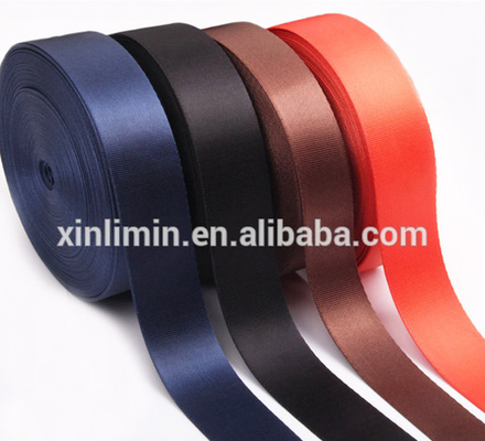Solid Color Personalized Silk Screen Printed Logo Gift Packing Double Face Satin Ribbon