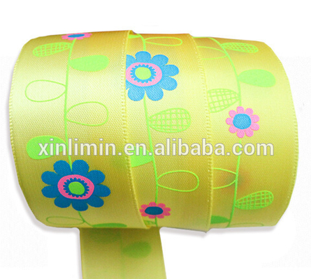 Packaging Ribbon with Custom Printed Logo 3mm-100mm Width Satin/Grosgrain Fabric Type