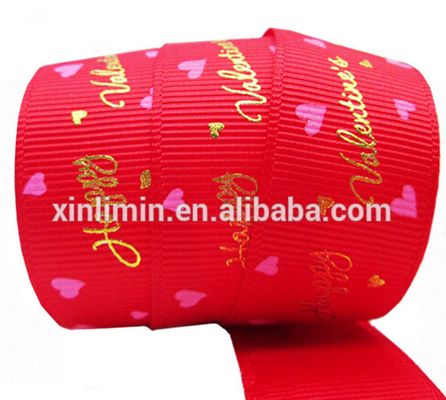 Packaging Ribbon with Custom Printed Logo 3mm-100mm Width Satin/Grosgrain Fabric Type