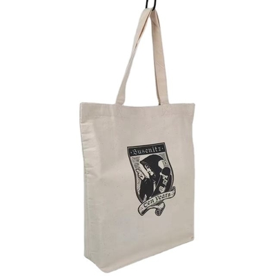 Custom Logo Shopping Tote Bags with High Capacity and 100% Cotton Canvas Beach Bags