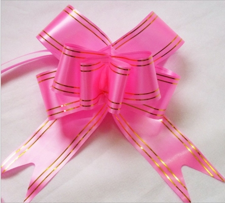 Metallic Pull Bow with Gold Lines The Perfect Addition to Your Wedding Party Decor