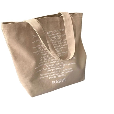 Single Shoulder Portable Cotton Tote Shopping Bag with OEM Service and Pantone Colors
